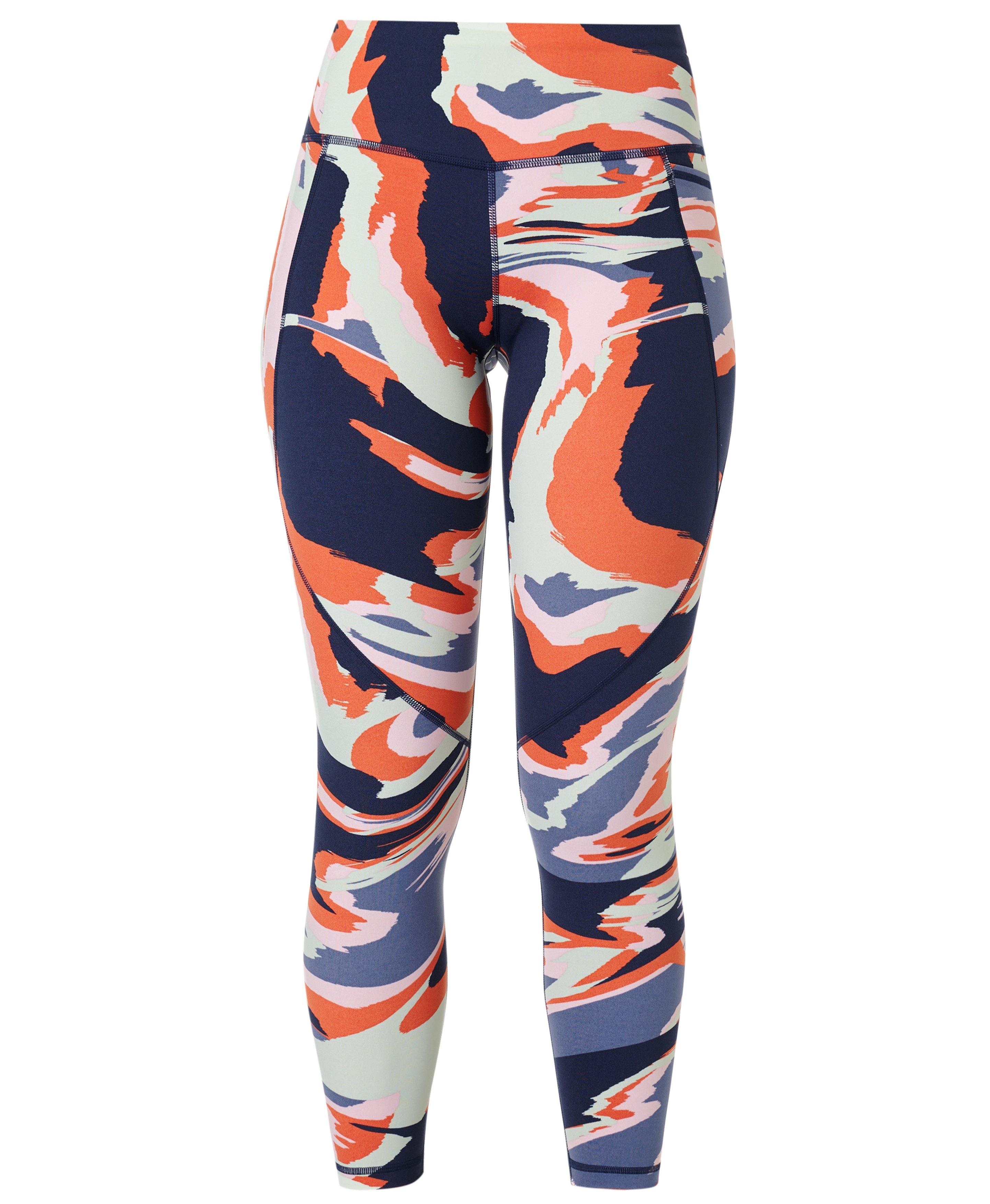 Power 7/8 Workout Leggings - Grey Hybrid Geo Print