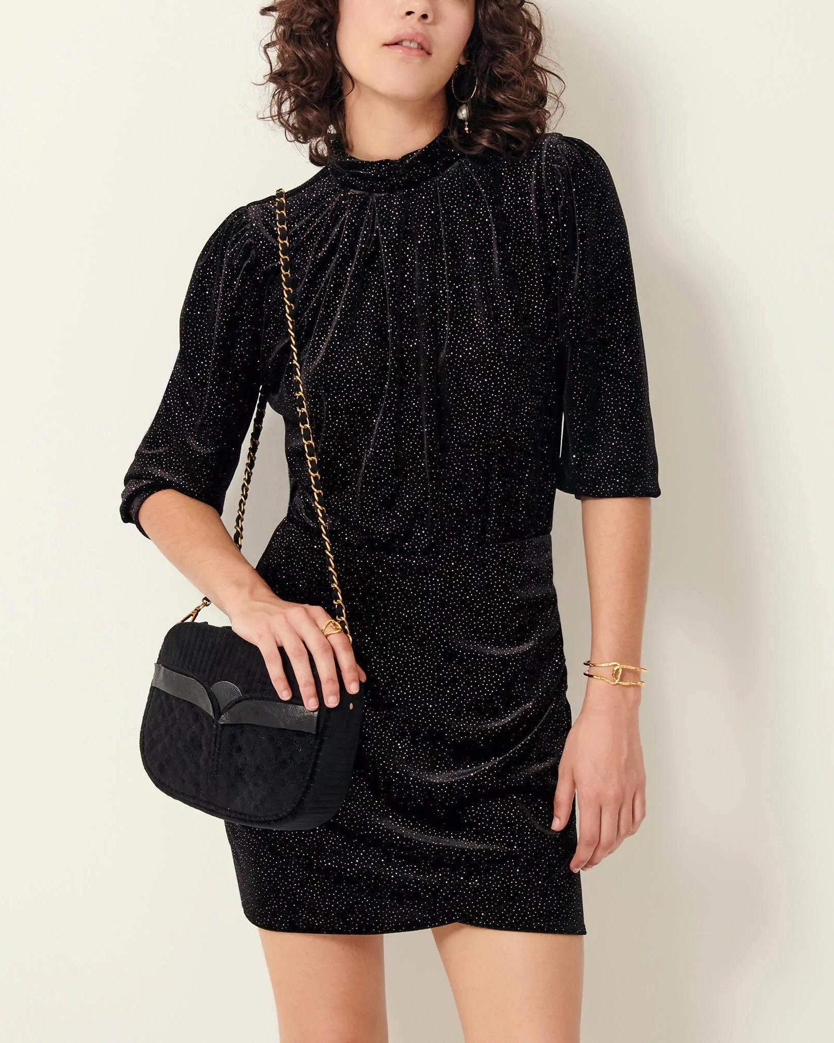 Dress Nighty Shiny-Black SHINY Black / L Dress Nighty Shiny-Black SHINY Black / L