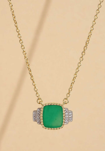 Necklace Kara Necklace Green-Onyx