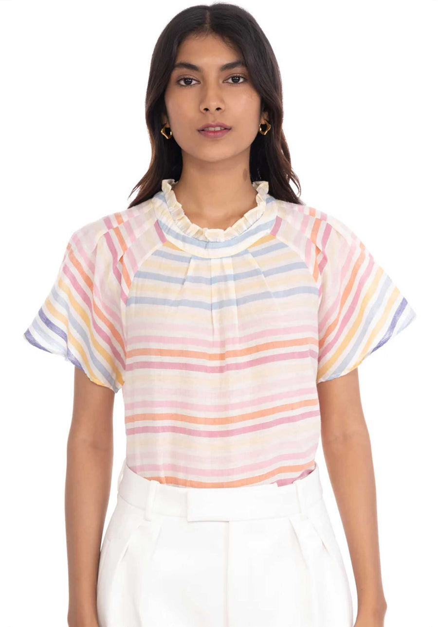 Top Joyful Candy-Stripe