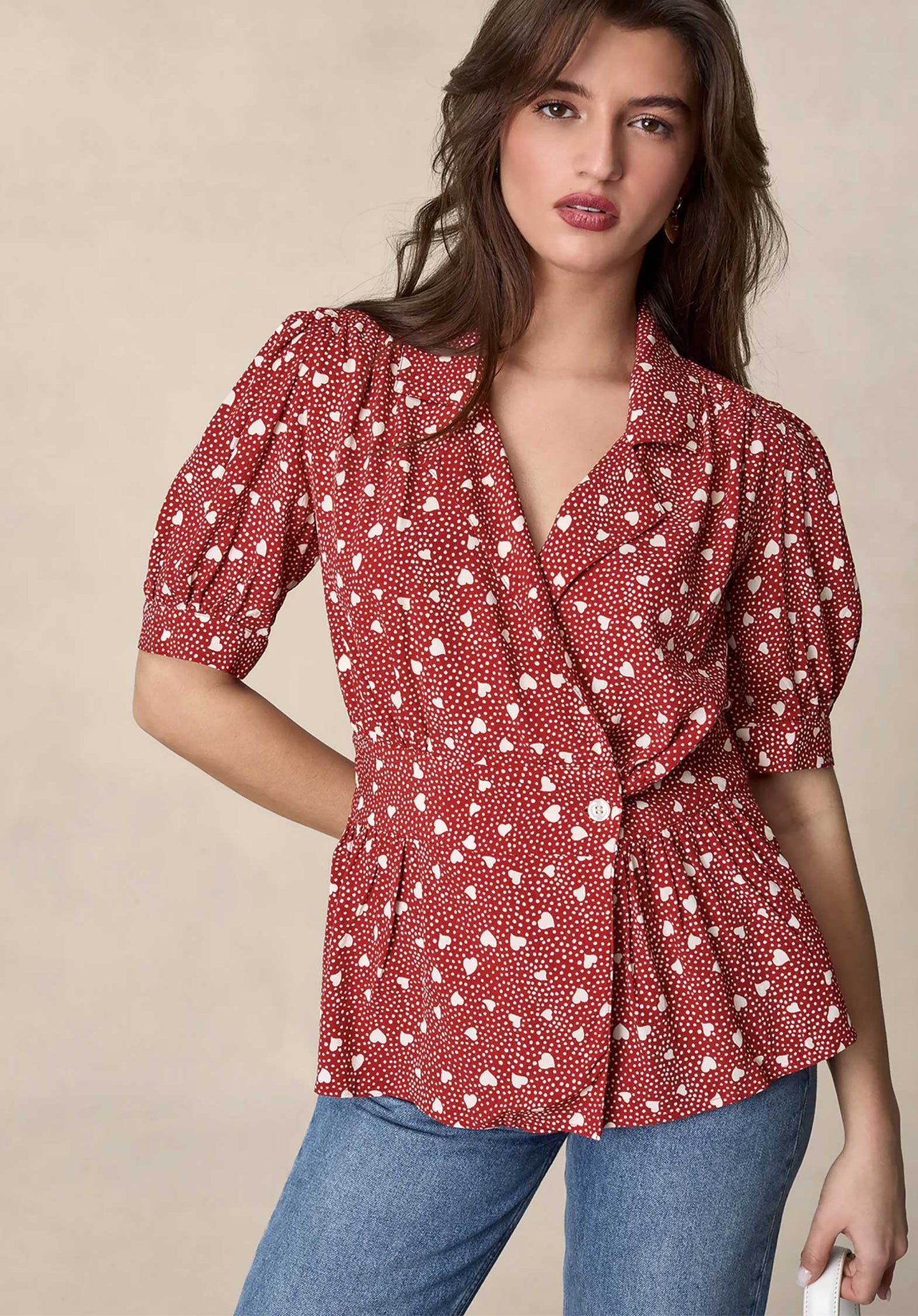 Blouse Dalia Amour-Rouge