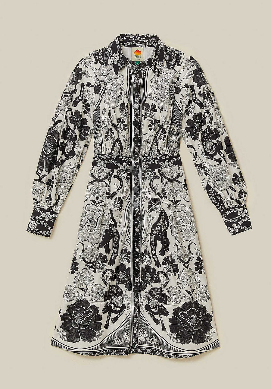 Dress 328608 Leopards-Off-White