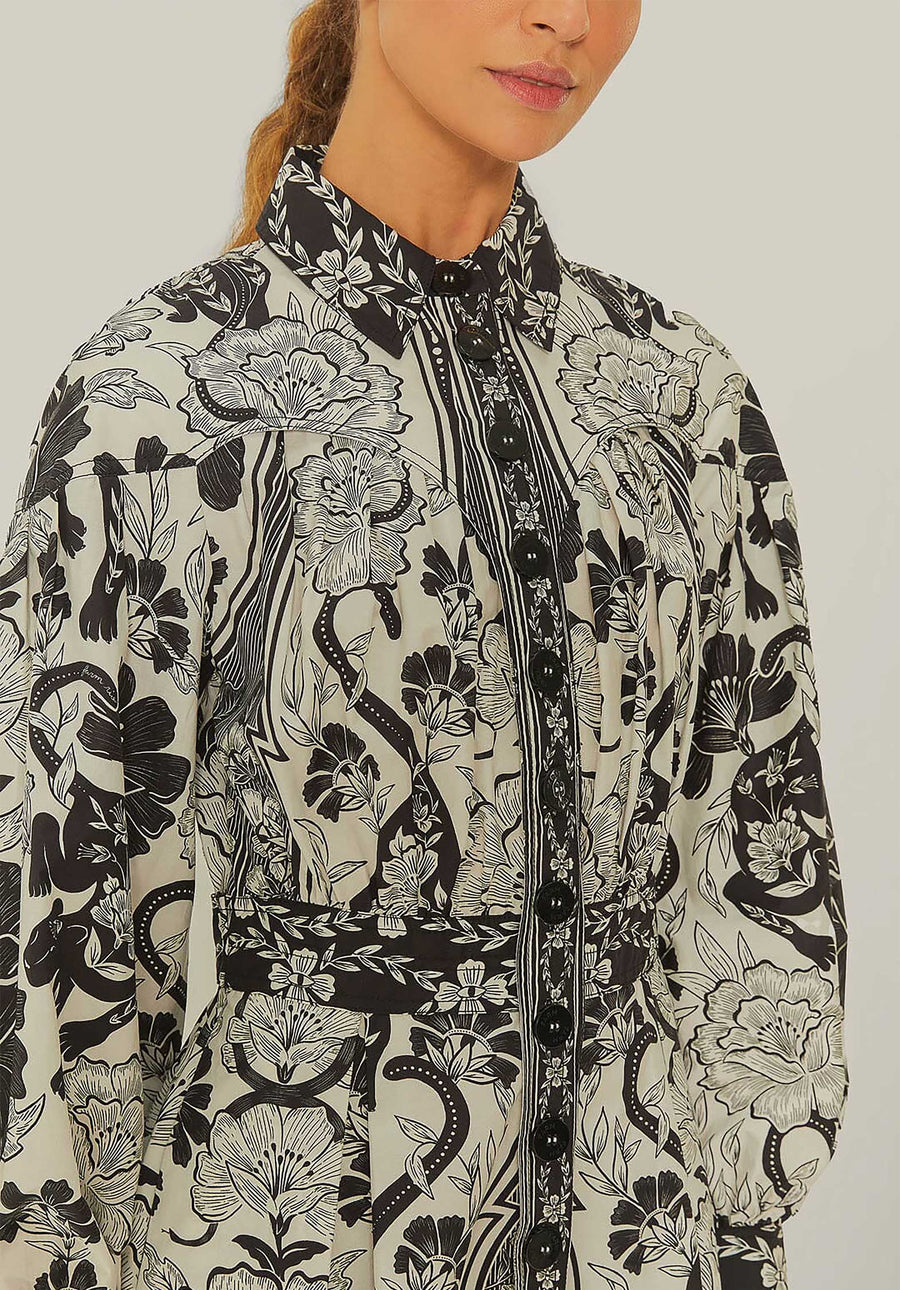 Dress 328608 Leopards-Off-White