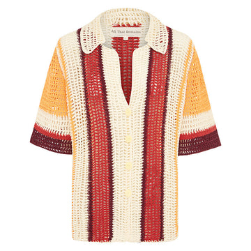 Blouse James Shirt Red-Papaya