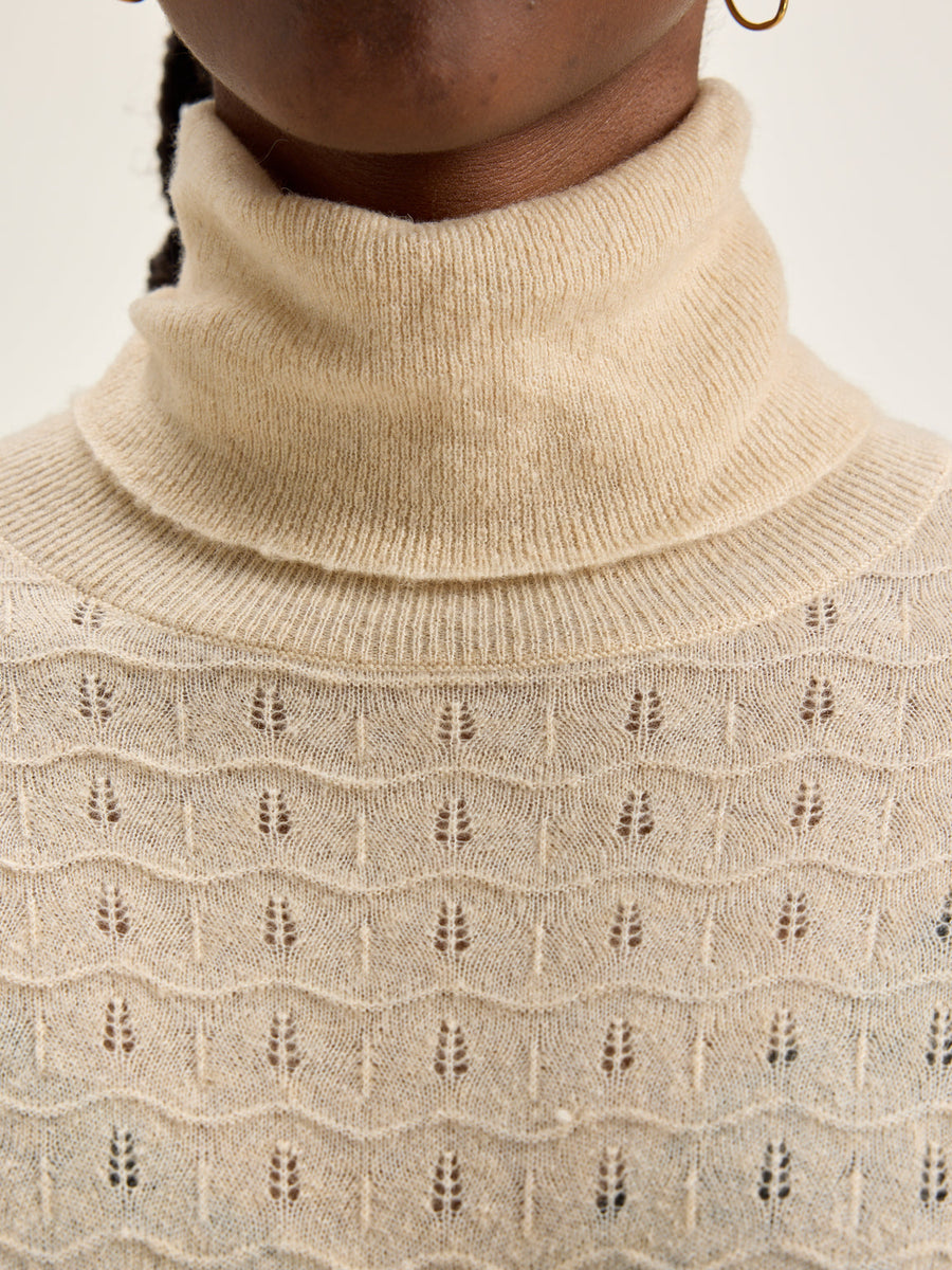 Turtleneck Jersey Ru Run K1620u Cream
