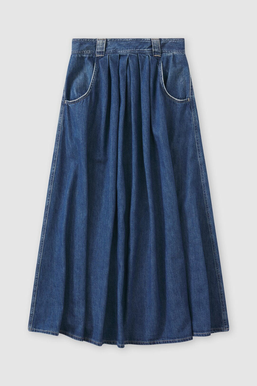 Skirt Long Pleated Skir C93239-19p-2a Dark-Blue