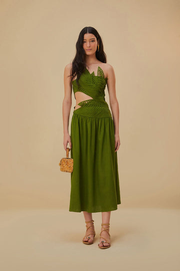 Dress  Leaves 318093 Green