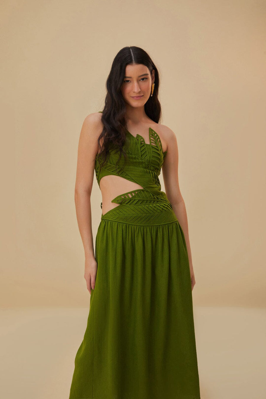 Dress  Leaves 318093 Green