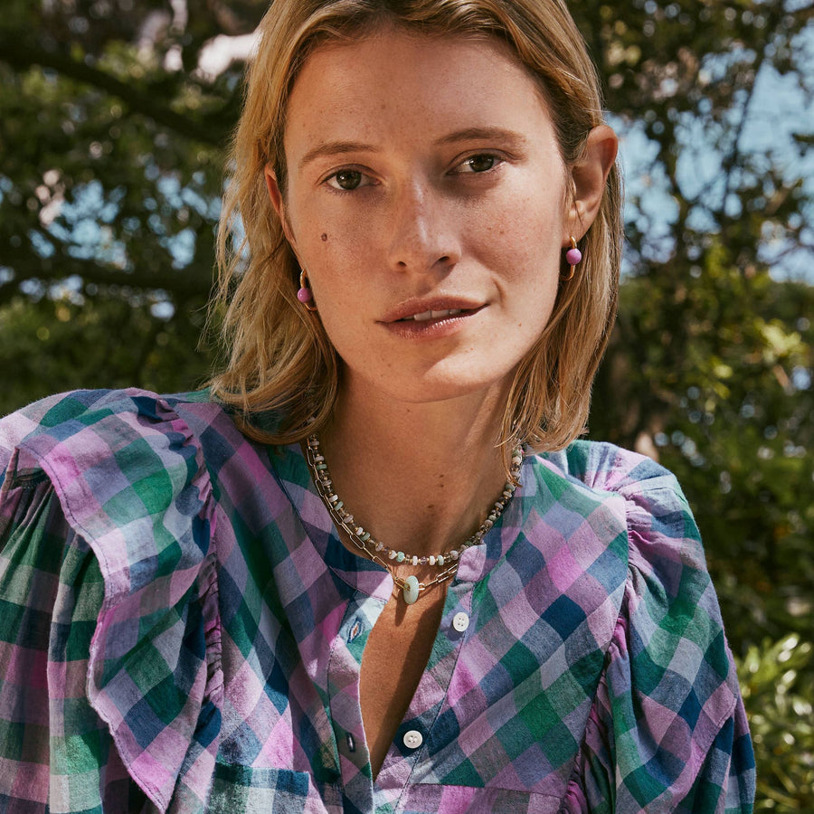 Necklace Anisha Multico-Amazonite