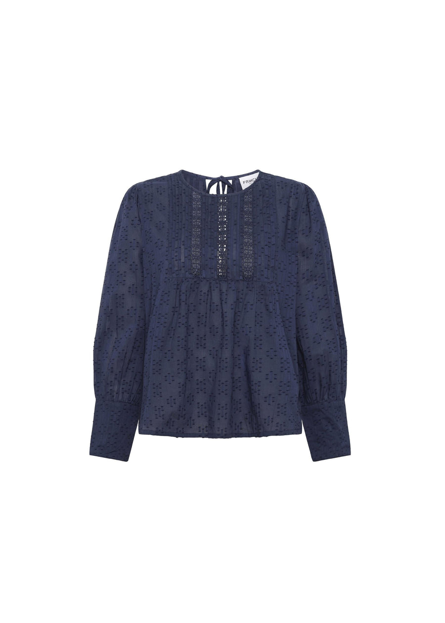 Blouse Ff24-01 Adeline Bleu-Marine