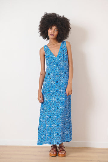 Dress Robe Sable 0905 Bleu