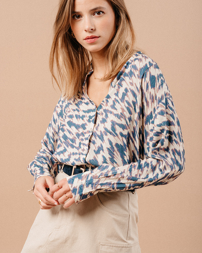 Blouse Magda Bleu