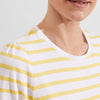 Eva Stripe Top 0123/2090/1144l00 White-Yellow