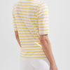 Eva Stripe Top 0123/2090/1144l00 White-Yellow