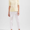 Eva Stripe Top 0123/2090/1144l00 White-Yellow