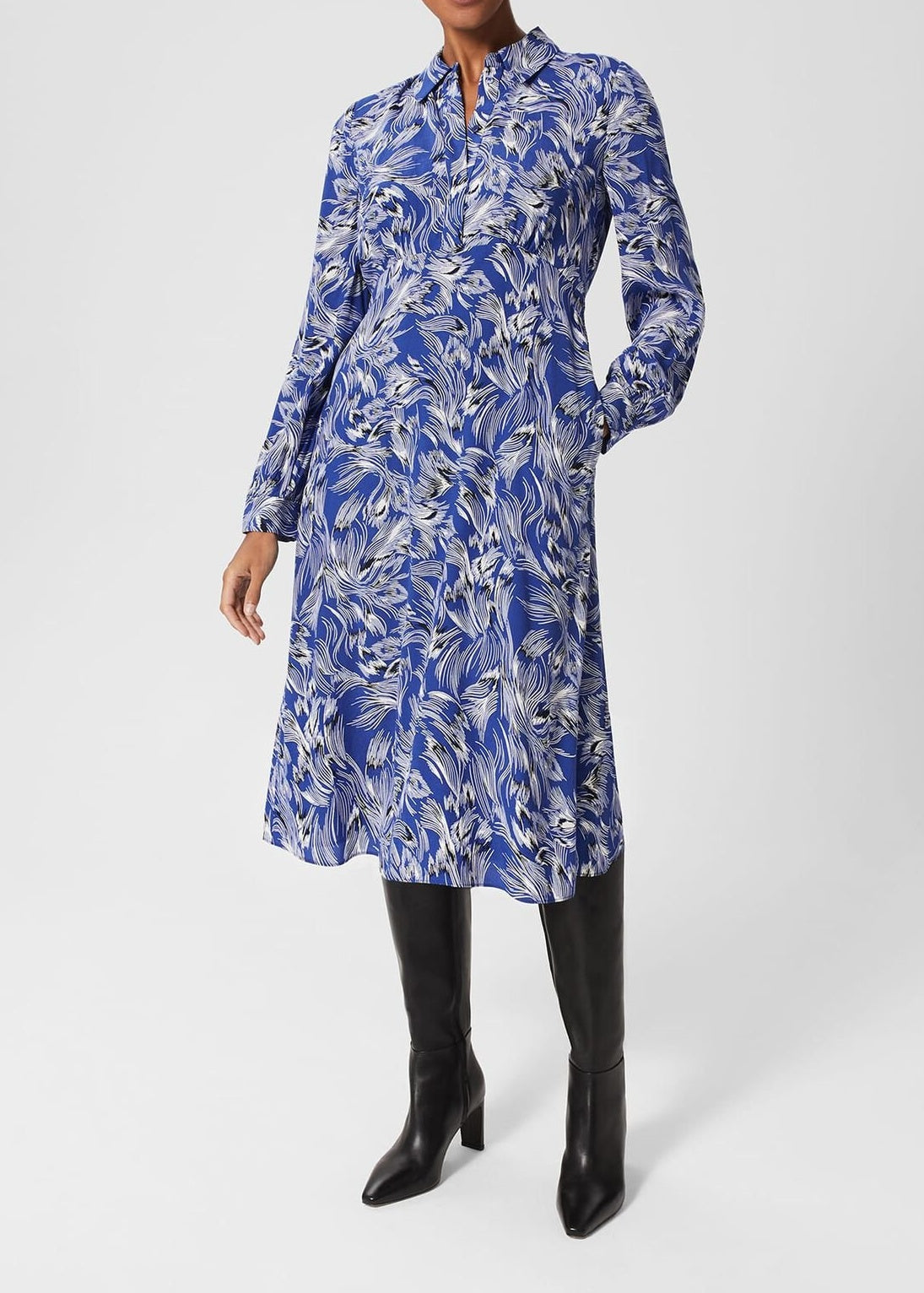 Octavia Shirt Dress 0123/5199/9324l00 Blue-Multi