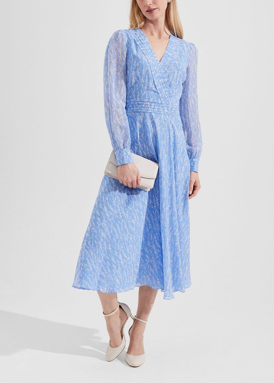 Viviana Silk Dress 0123/5426/3793l00 Blue-Multi