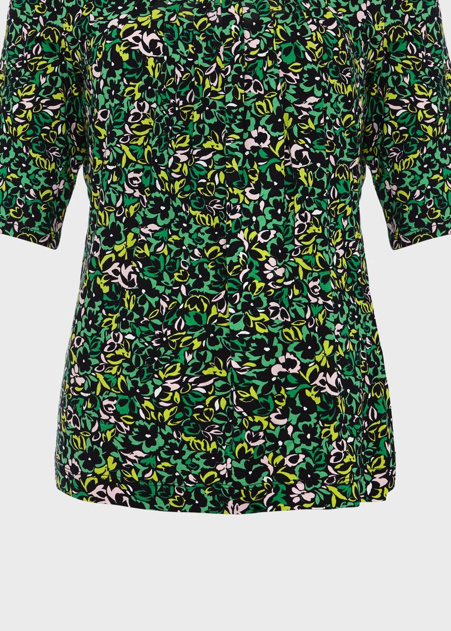 Jacqueline Print Top 0124/2618/9324l00 Green-Multi