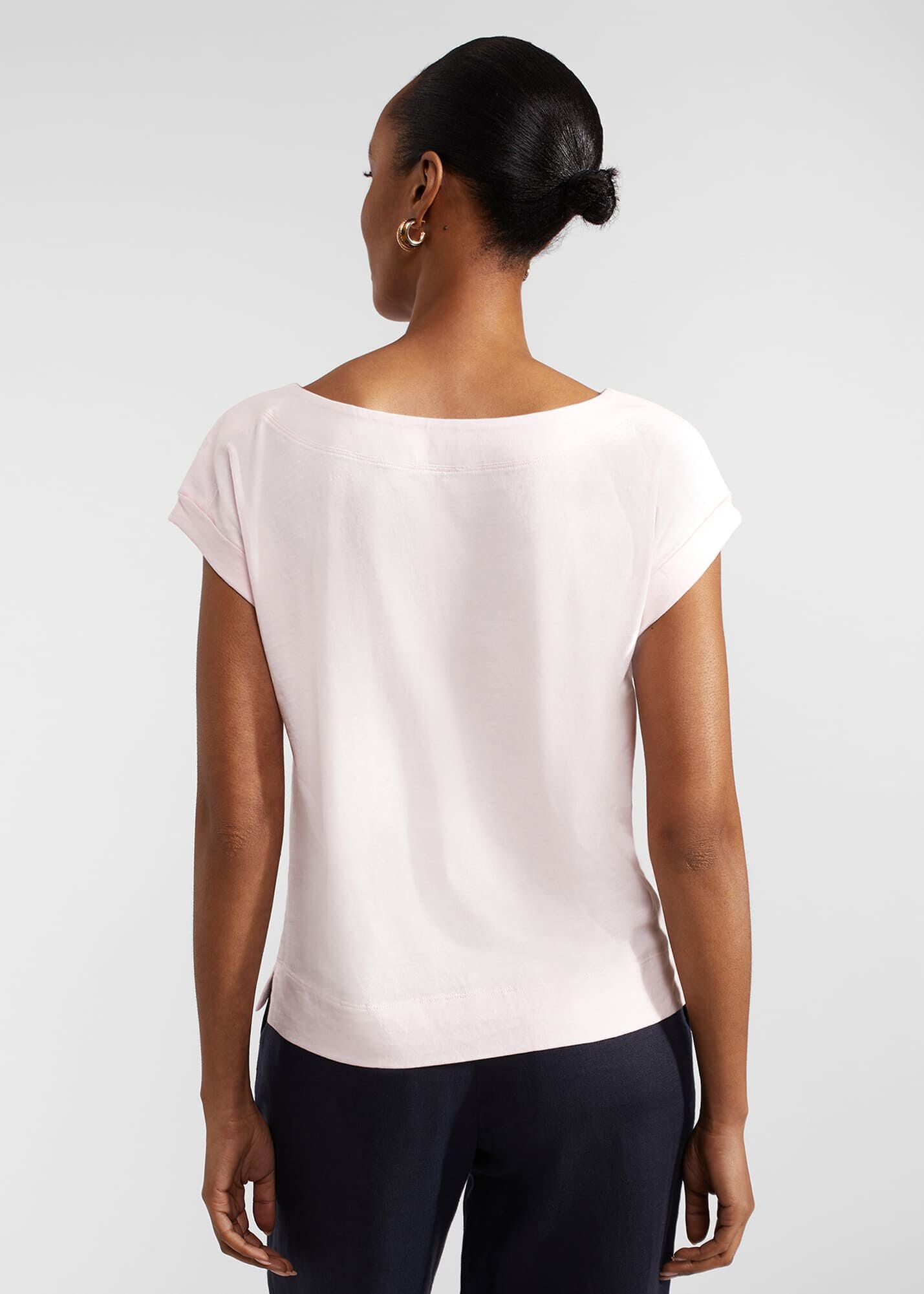 Alycia Slub T-shirt 0124/2767/1144l00 Pale-Pink