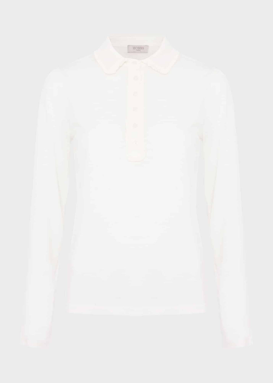 Philippa Collared Top 0124/2907/9083l00 Ivory