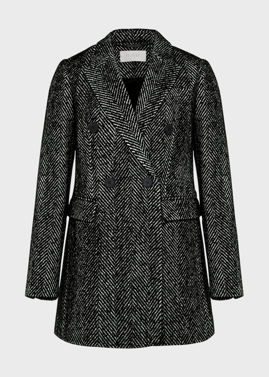 Skye Coat 0124/3929/9044l00 Black-White