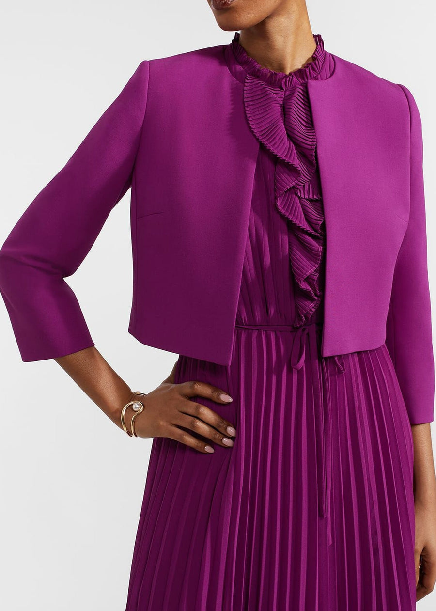 Elize Crepe Jacket 0124/4505/9845l00 Magenta-Purple