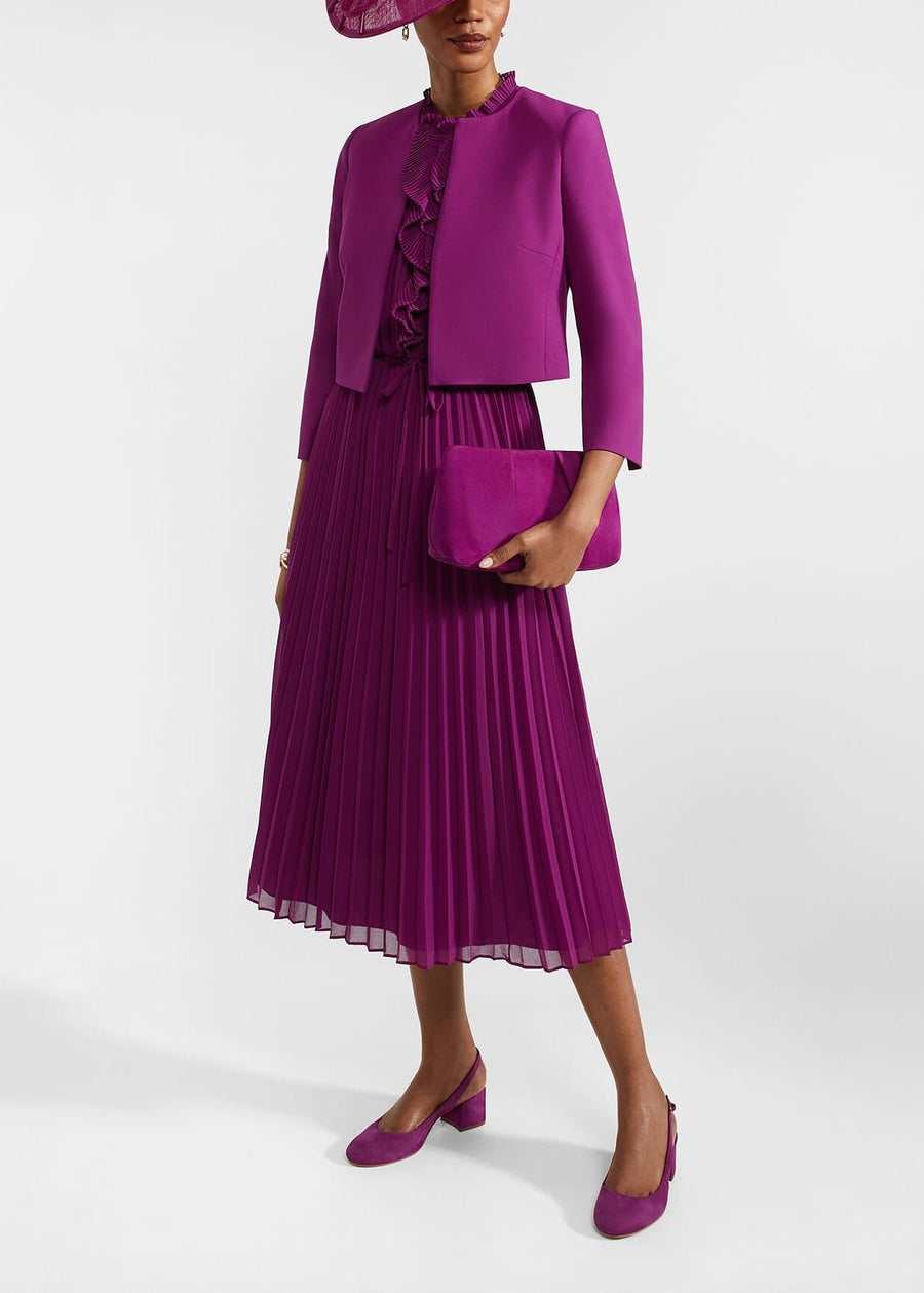 Elize Crepe Jacket 0124/4505/9845l00 Magenta-Purple