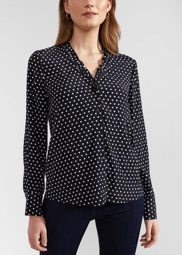 Fitzroy Blouse 0124/6964/9045l00 Navy-Ivory