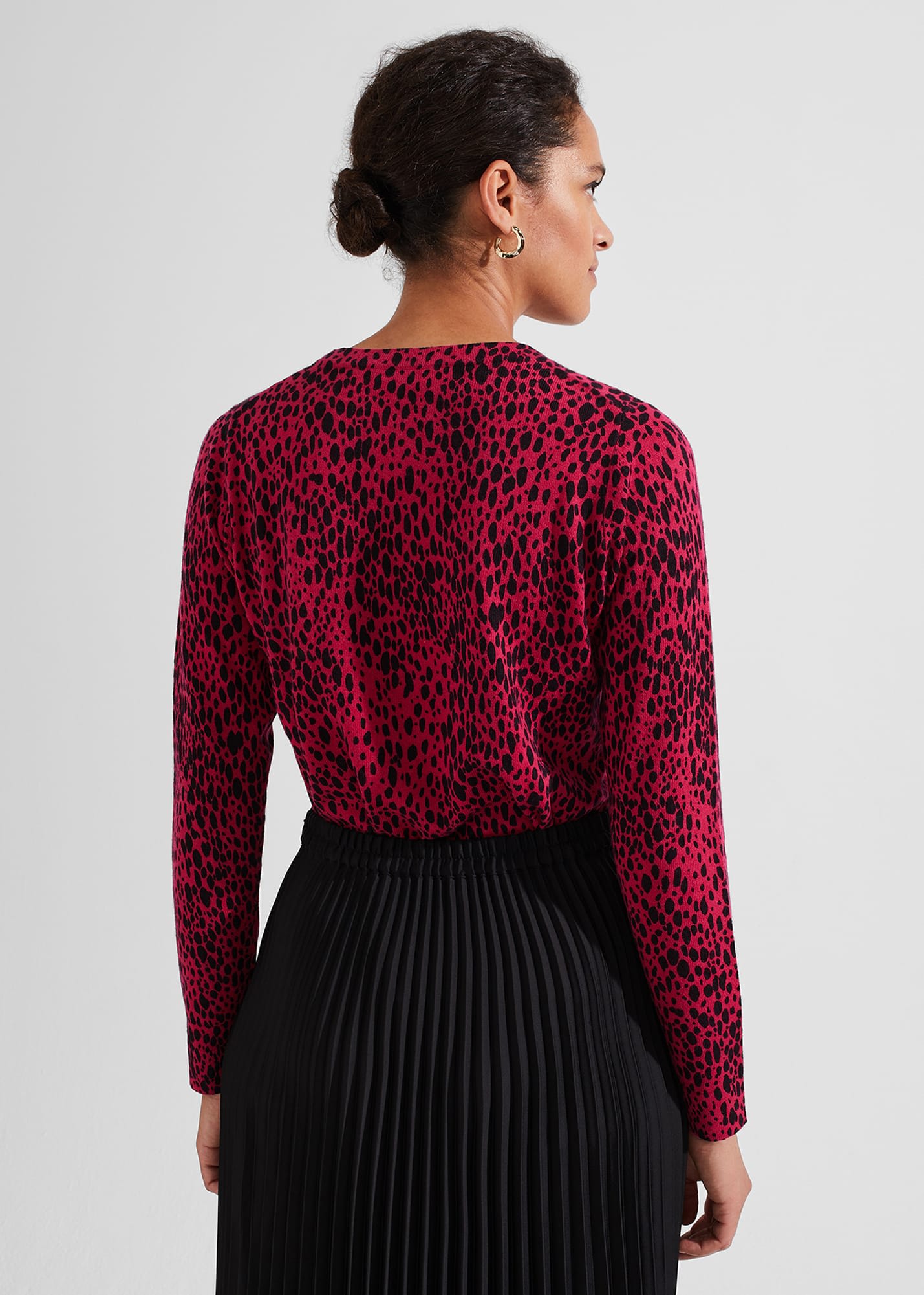 Harlow Jumper 0124/9140/9083l00 Cerise-Black