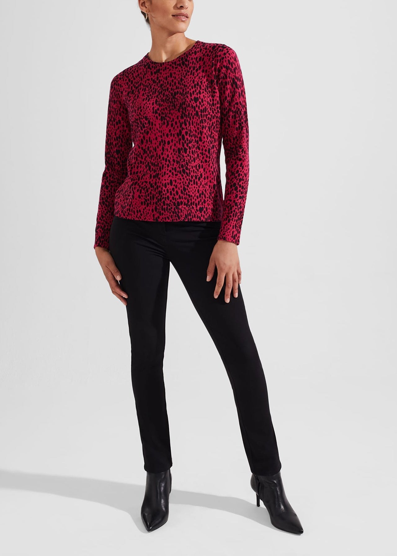 Harlow Jumper 0124/9140/9083l00 Cerise-Black