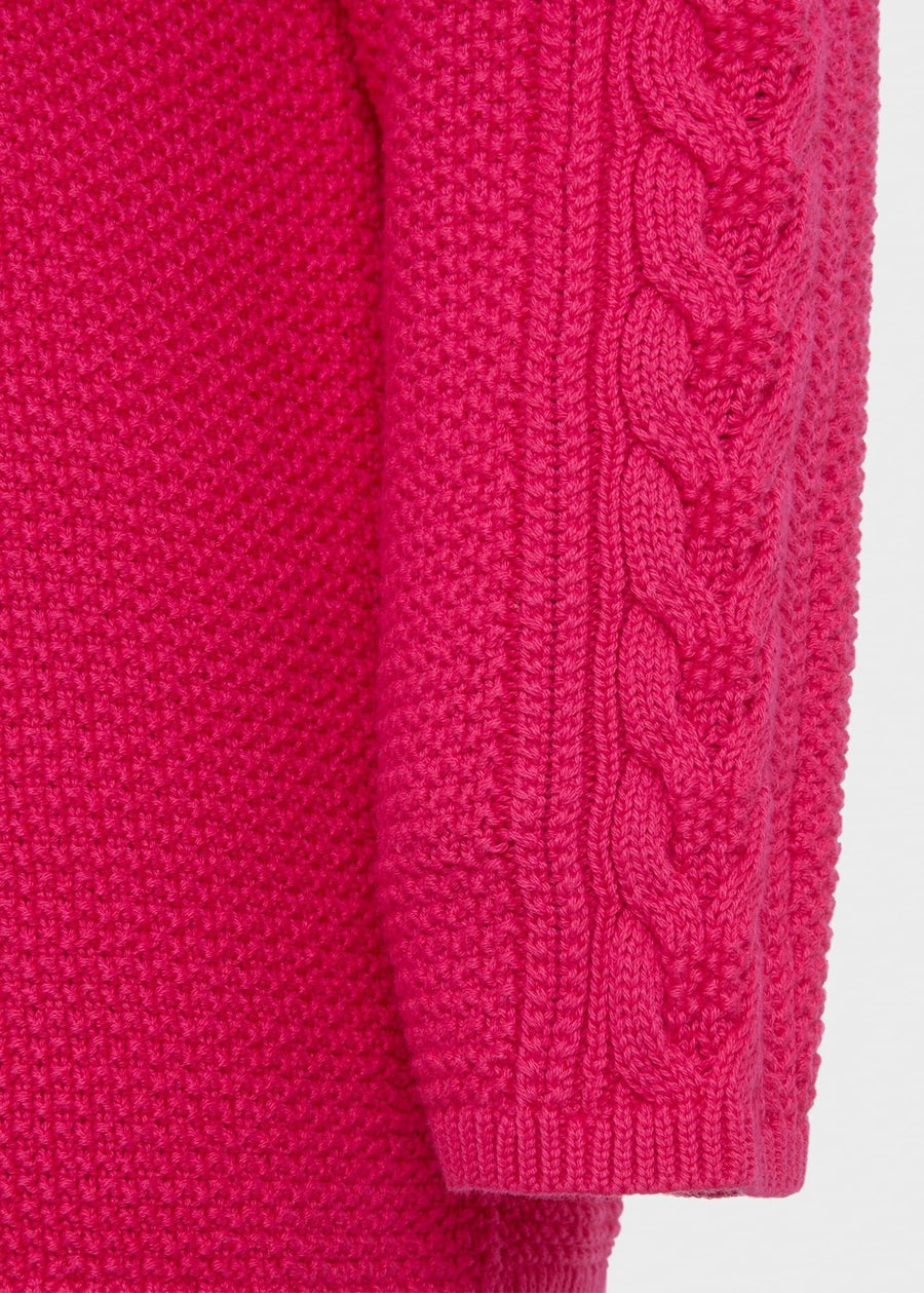 Camilla Cable Jumper 0124/9748/1144l01 Sapphire-Pink