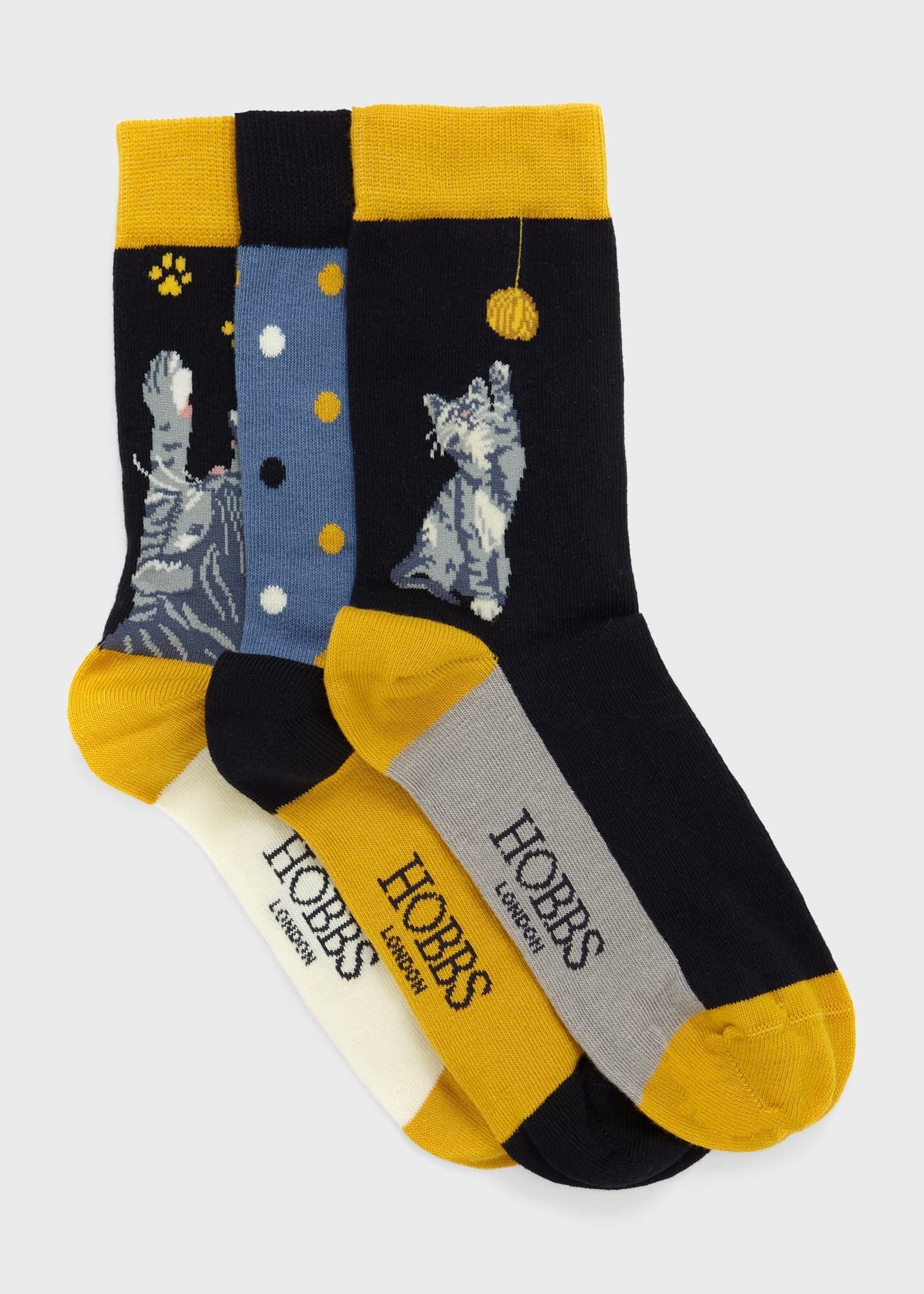 Playful Cat Sock Set 0223/1463/055000 Navy-Multi