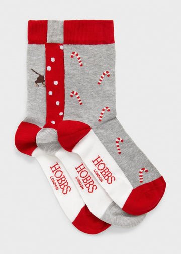 Dog Candy Sock Set 0223/1466/055000 Red-Multi