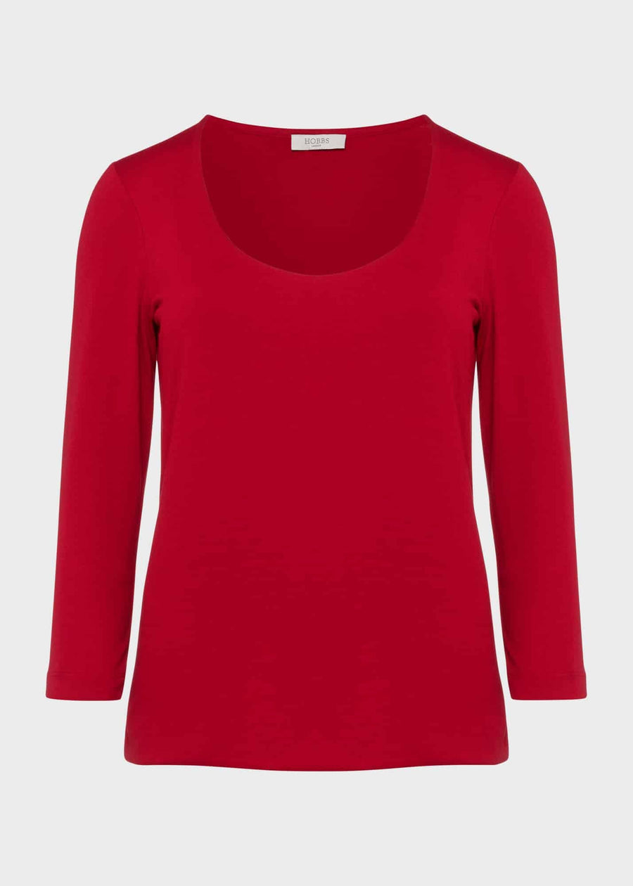 Daisy Top 0223/2046/9324l00 Firebrick-Red