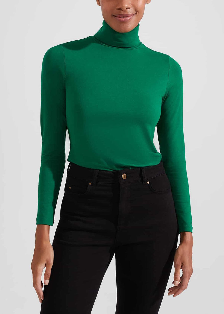 Mischa Roll Neck 0223/2070/3669l00 Cadmium-Green