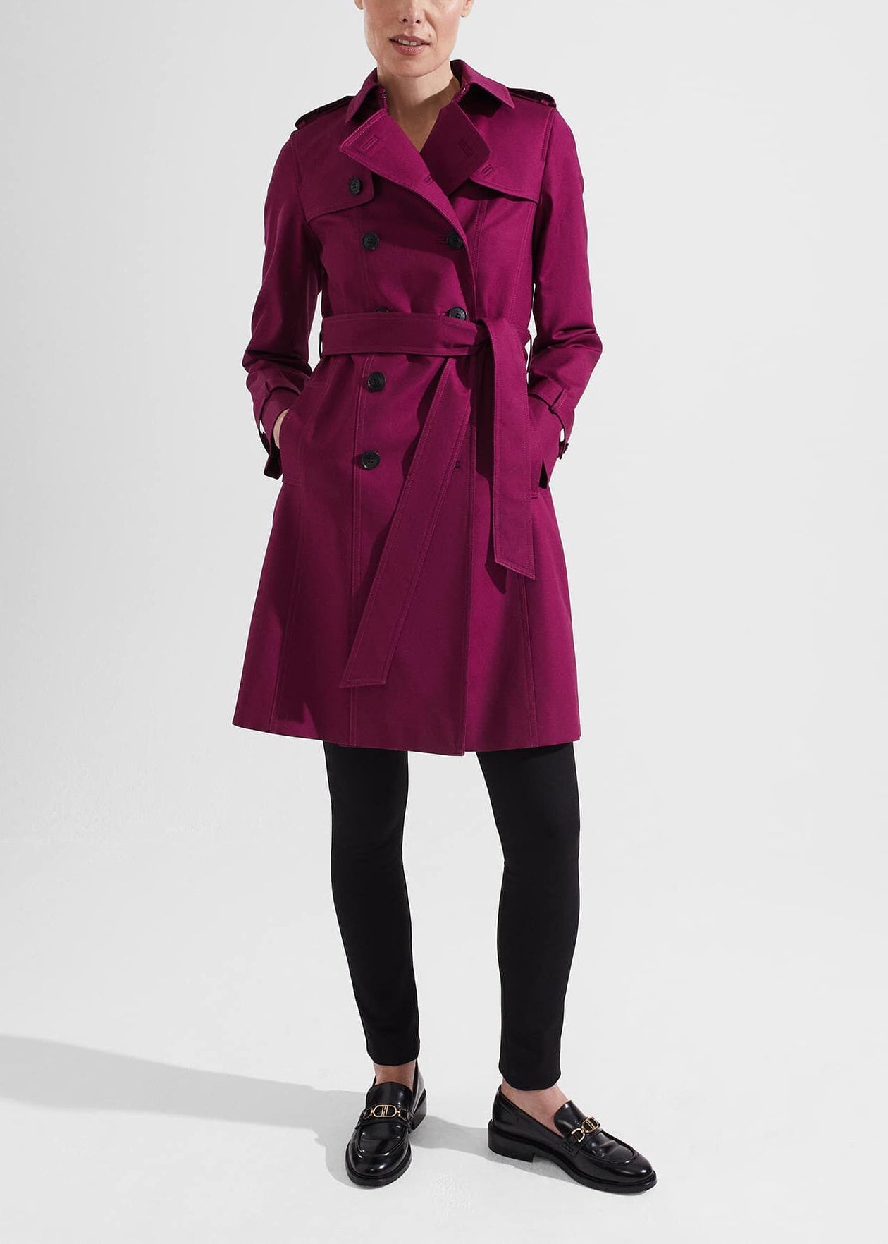 Saskia Trench 0223/3991/9057l00 Warm-Plum