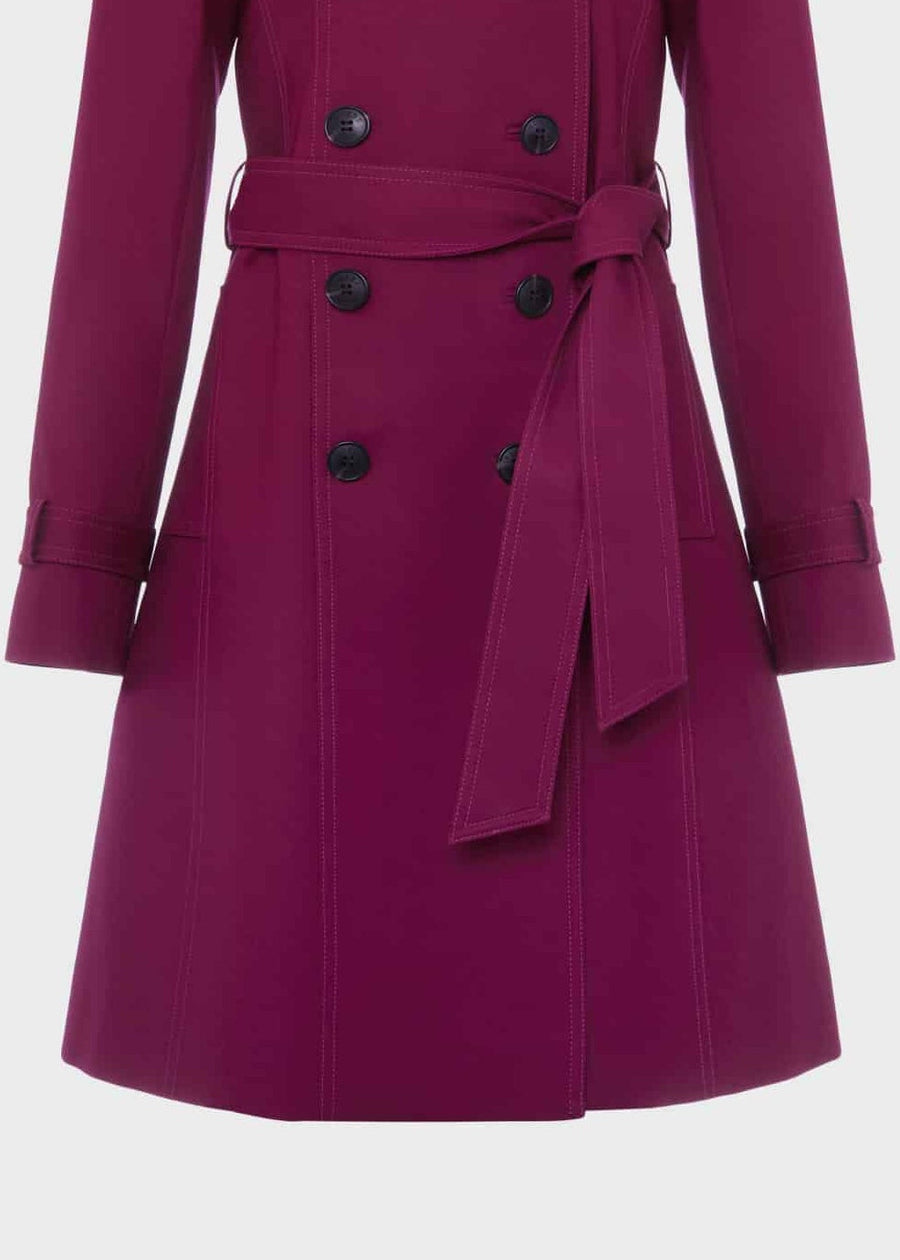 Saskia Trench 0223/3991/9057l00 Warm-Plum