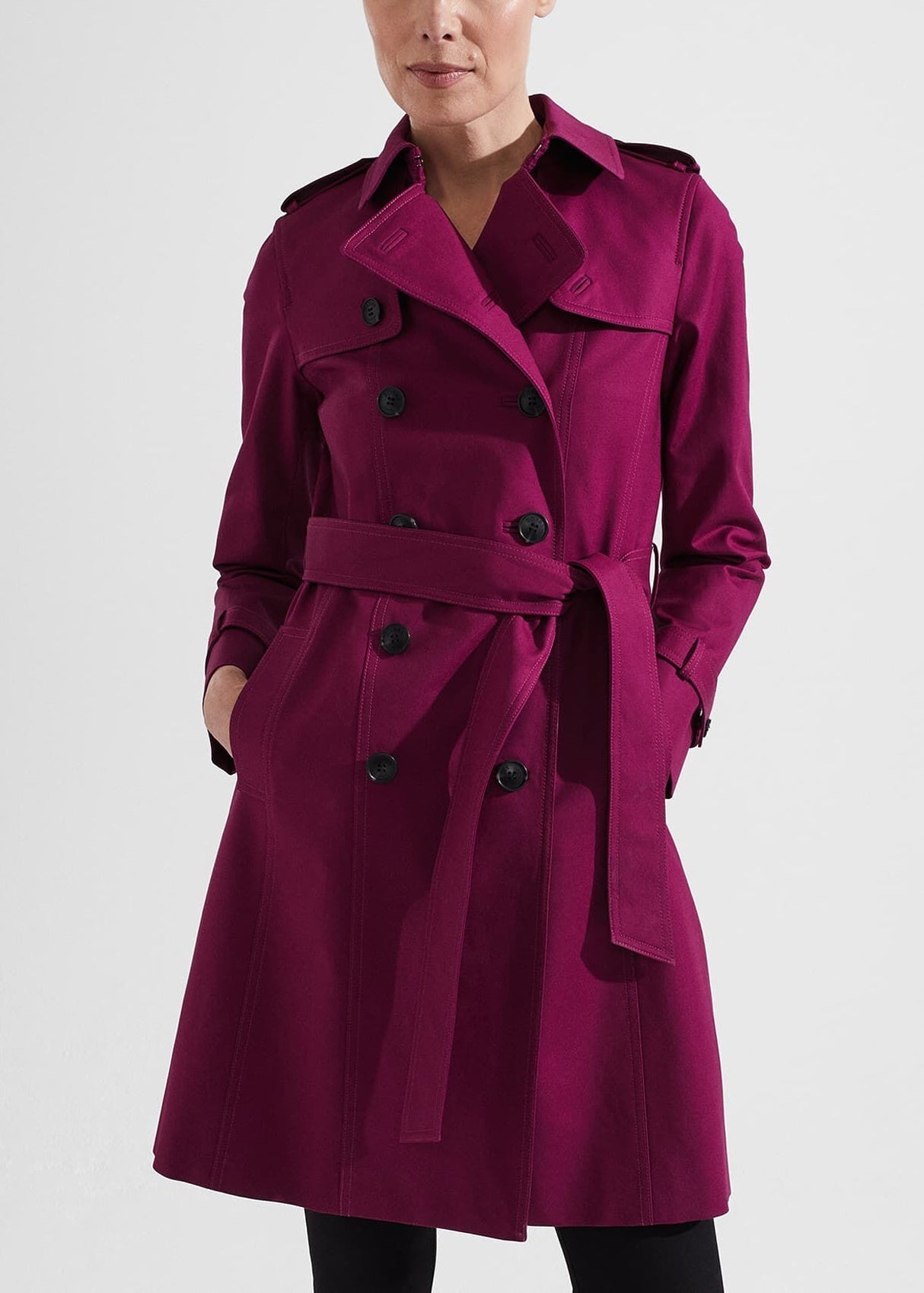 Saskia Trench 0223/3991/9057l00 Warm-Plum