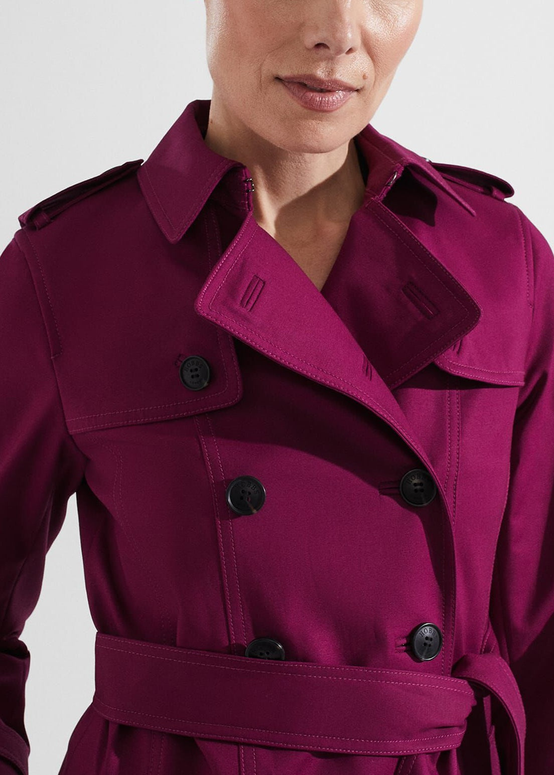 Saskia Trench 0223/3991/9057l00 Warm-Plum