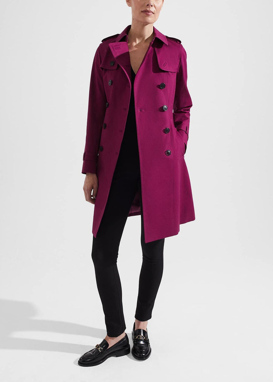 Saskia Trench 0223/3991/9057l00 Warm-Plum