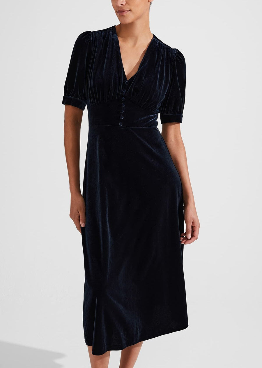 Alessia Jersey Dress 0223/5016/9845l00 Hobbs-Navy