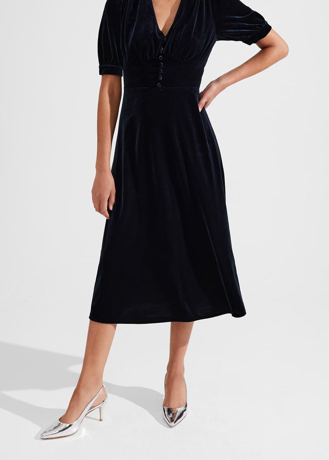 Alessia Jersey Dress 0223/5016/9845l00 Hobbs-Navy