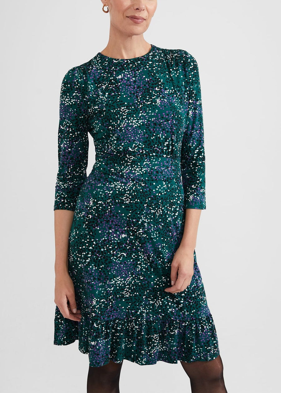 Ami Jersey Dress 0223/5573/1185l01 Teal-Multi