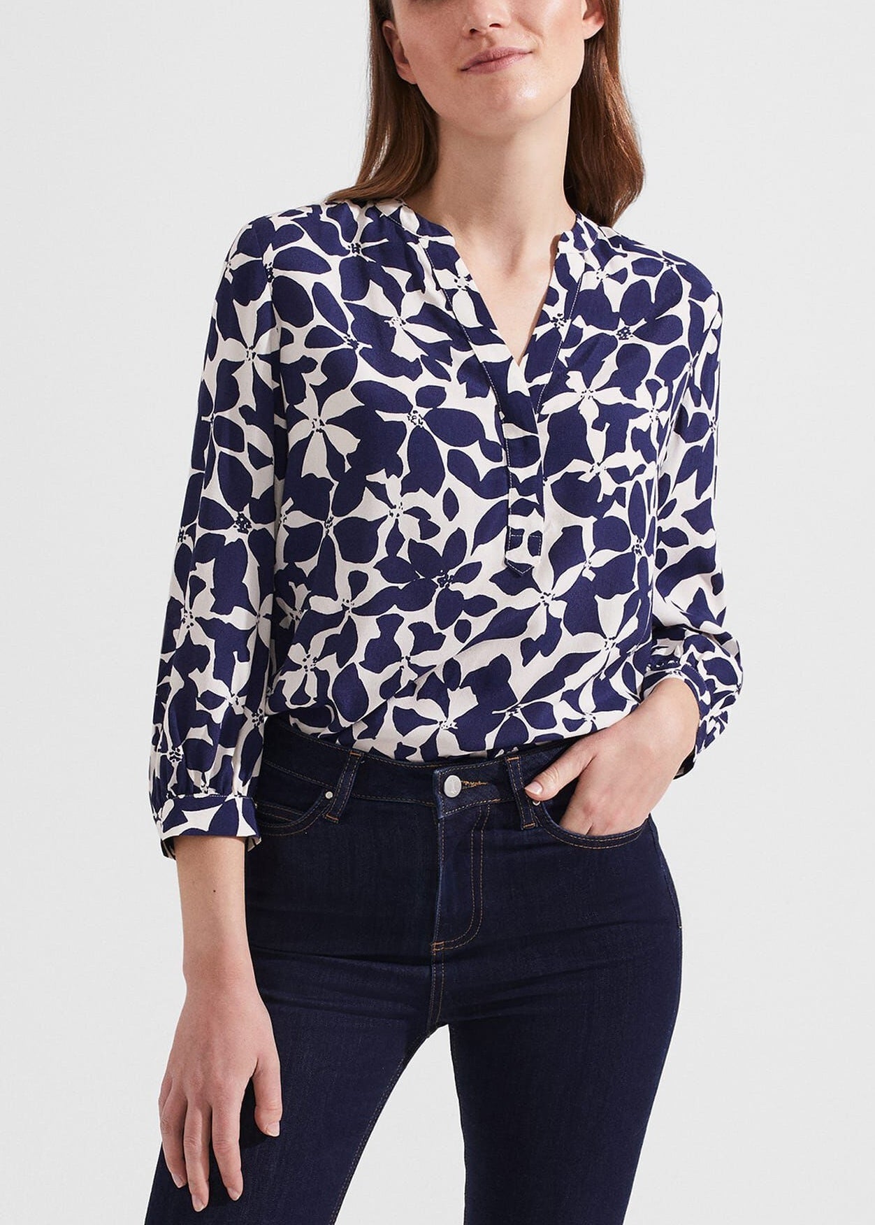 Essie Blouse 0223/6012/9324l00 Rich-Navy-Cream