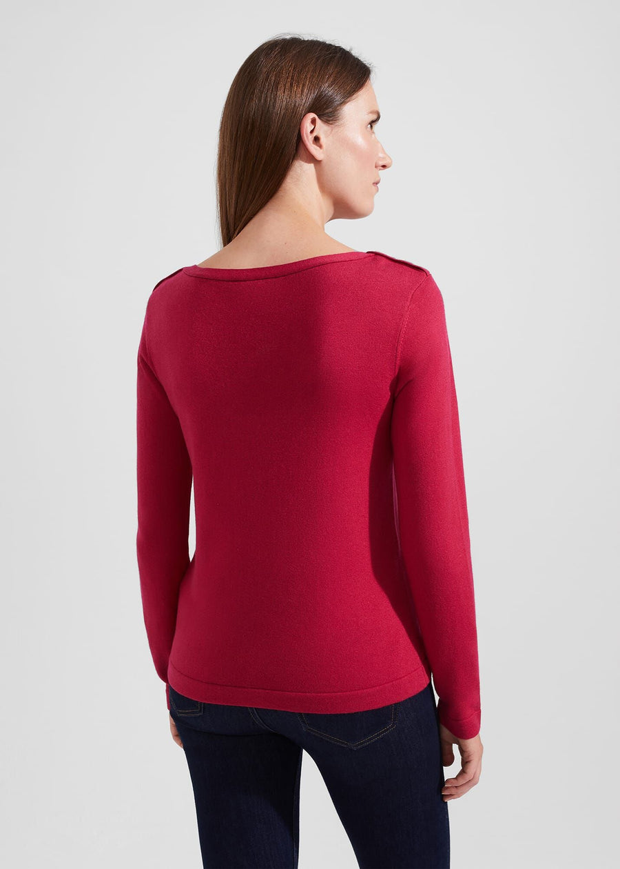 Petula Sweater 0223/9450/3072l00 Berry-Red