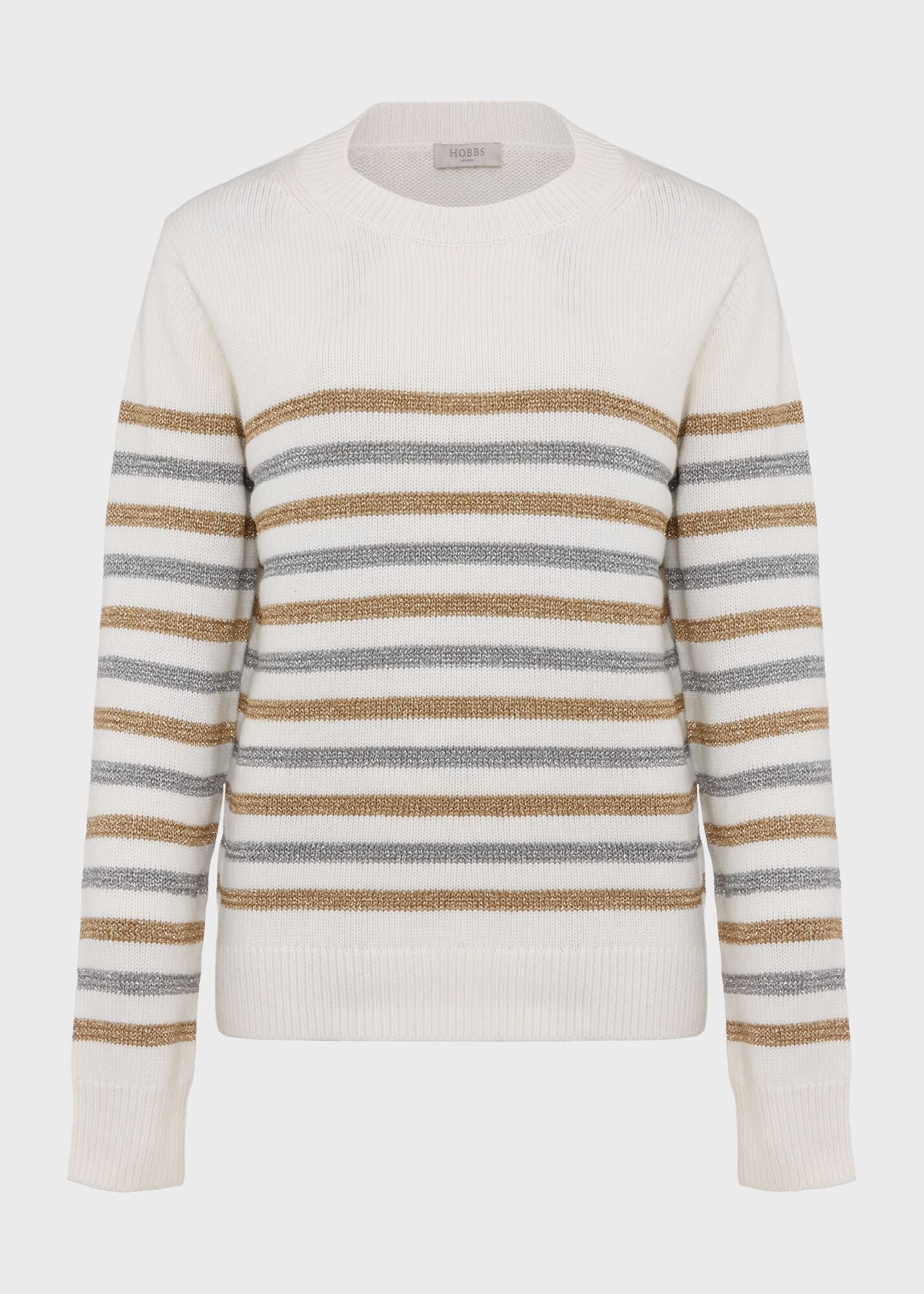 Destiny Stripe Jumper 0223/9481/3072l00 Ivory-Silver