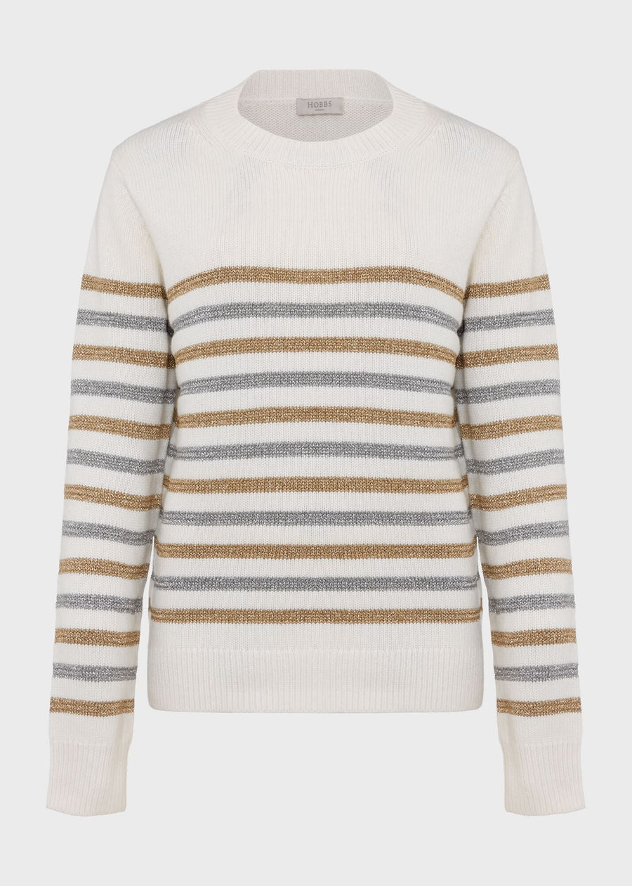 Destiny Stripe Jumper 0223/9481/3072l00 Ivory-Silver