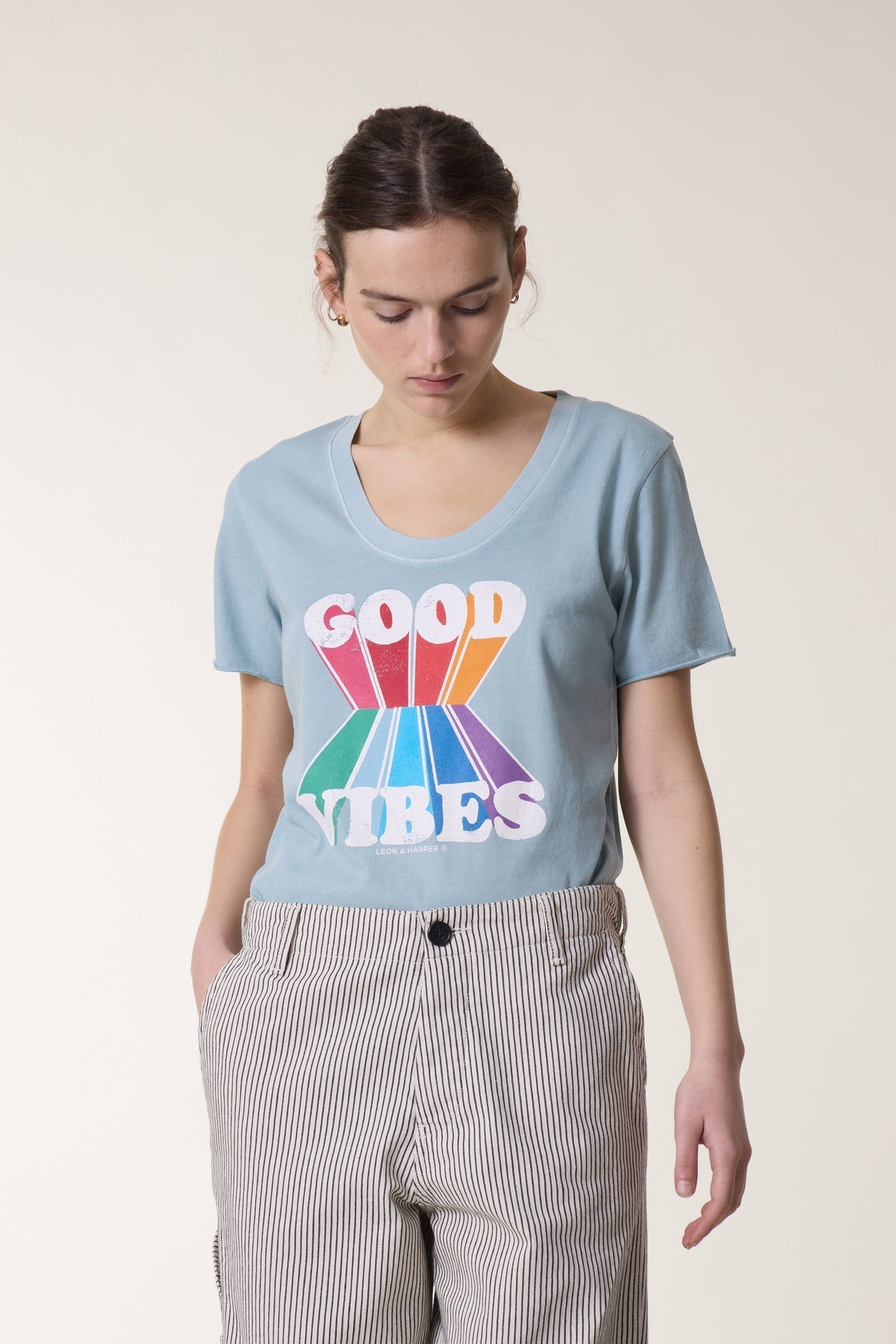 Tshirt Tizia Jc0 Tizia Jc05 Vibes Sky