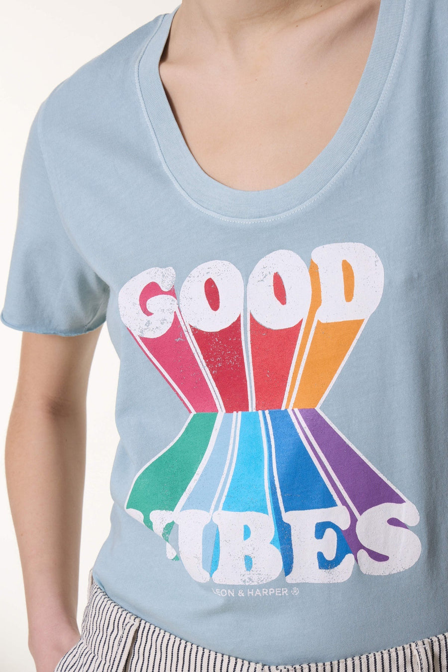 Tshirt Tizia Jc0 Tizia Jc05 Vibes Sky