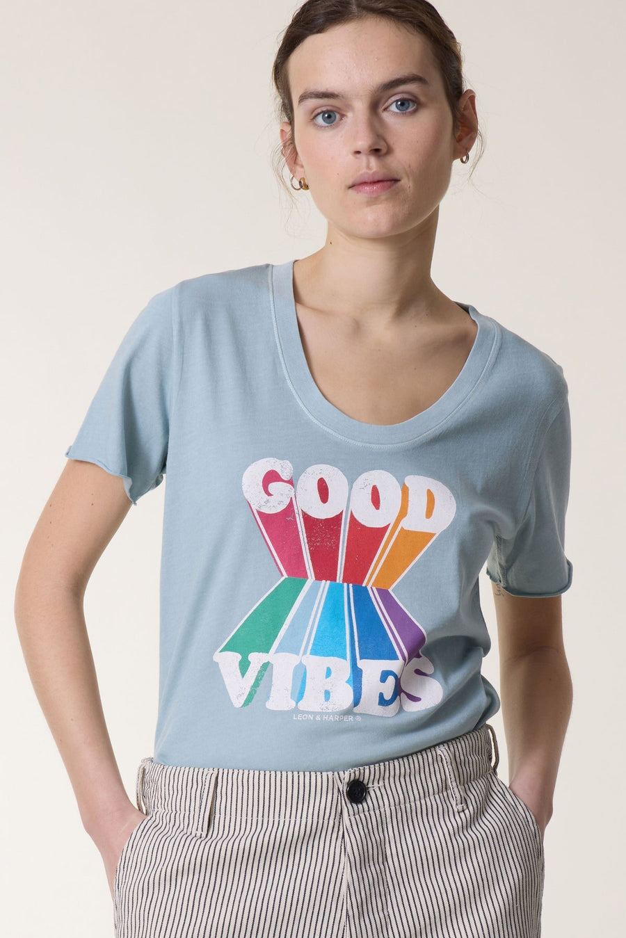 Tshirt Tizia Jc0 Tizia Jc05 Vibes Sky